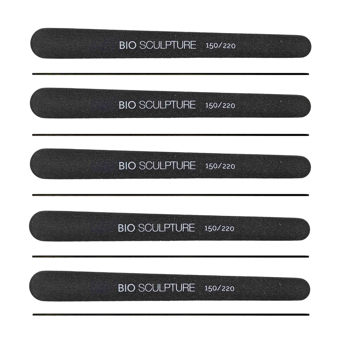 Small Black File 150/220 Grit - Pack of 6 – Biosculpture NZ